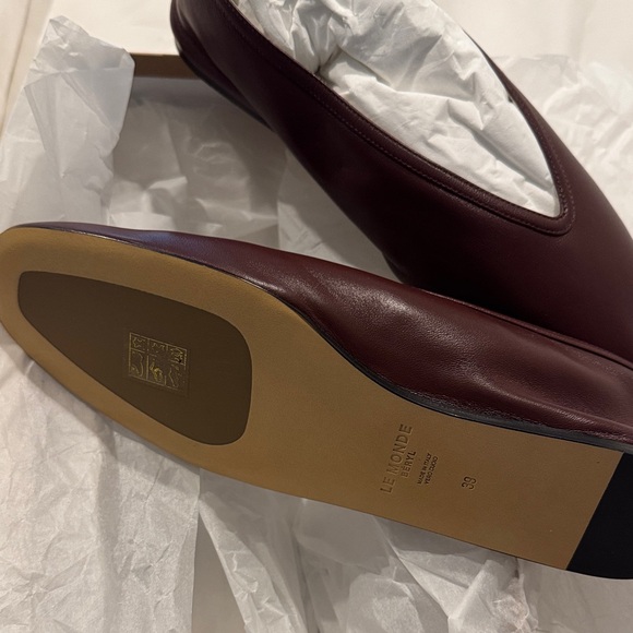 Le Monde Béryl Oxblood Flats - Picture 5 of 6